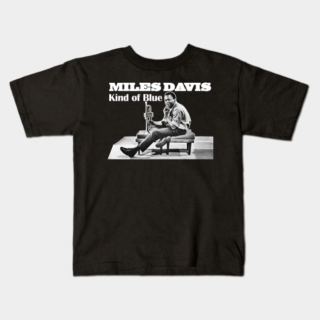 Miles Davis Kind Of Blue Limited Edition Kids T-Shirt by KIJANGKIJANGAN